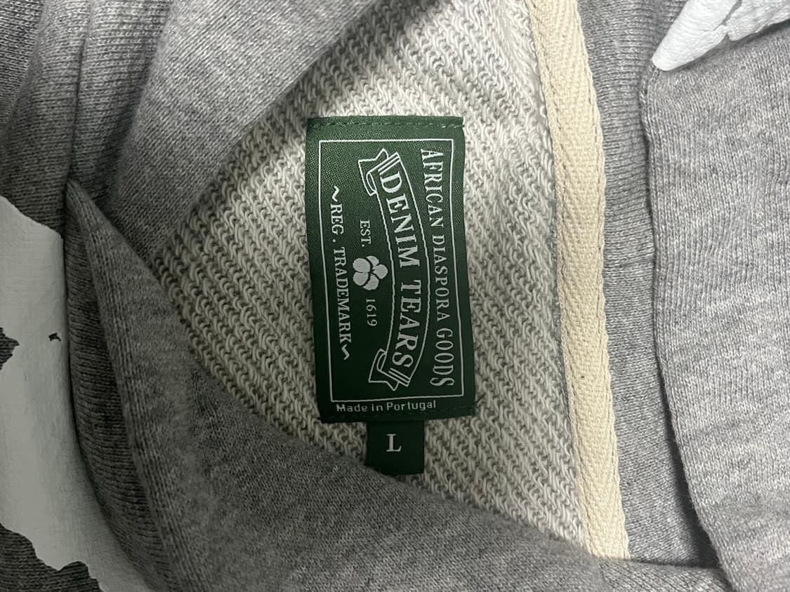 데님티어스 회색 후드티 상품이미지4