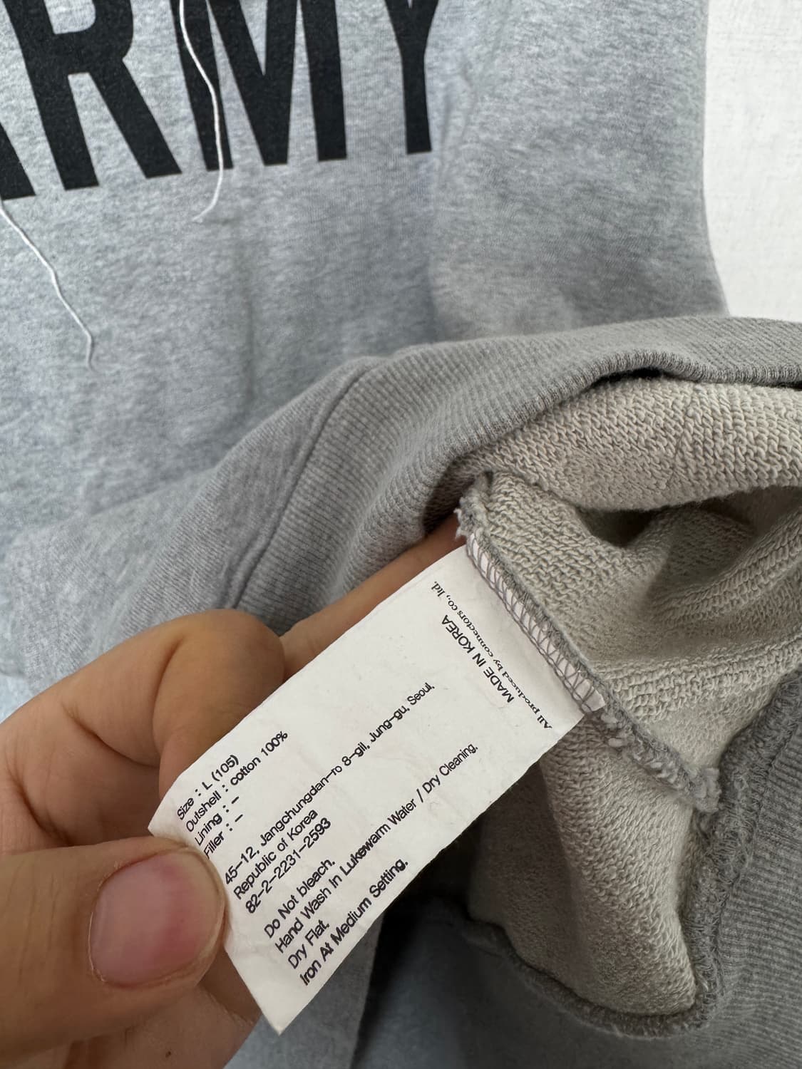 유니폼브릿지 아미 후드티 상품이미지5