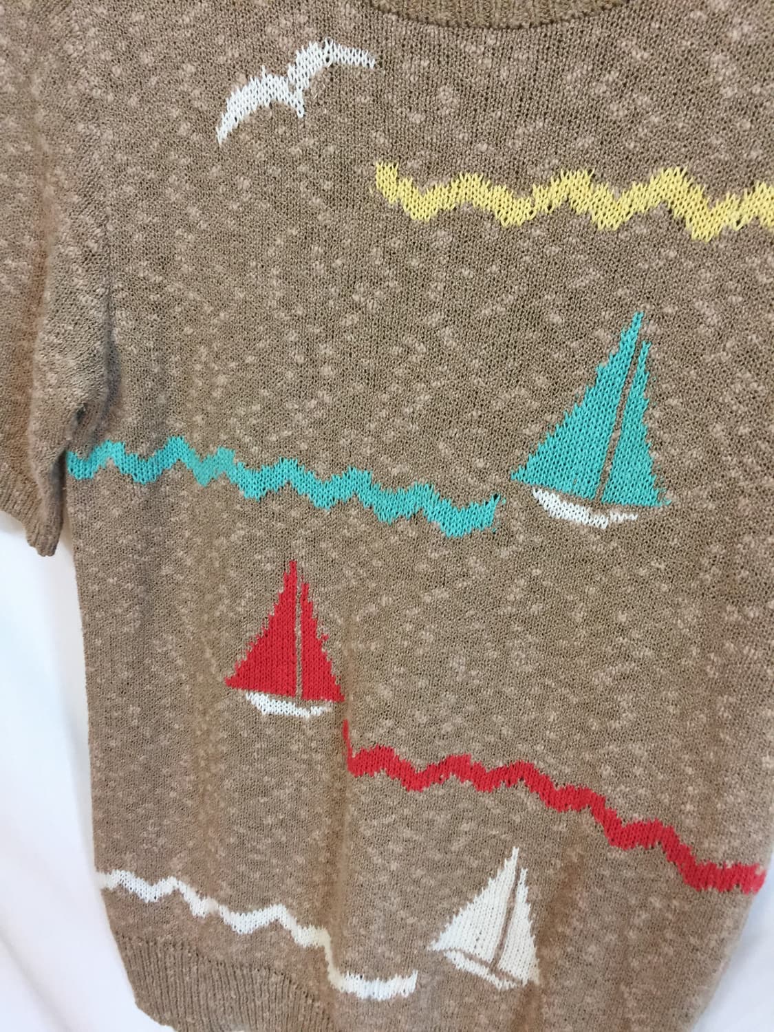 돛단배 반팔 니트 상품이미지2