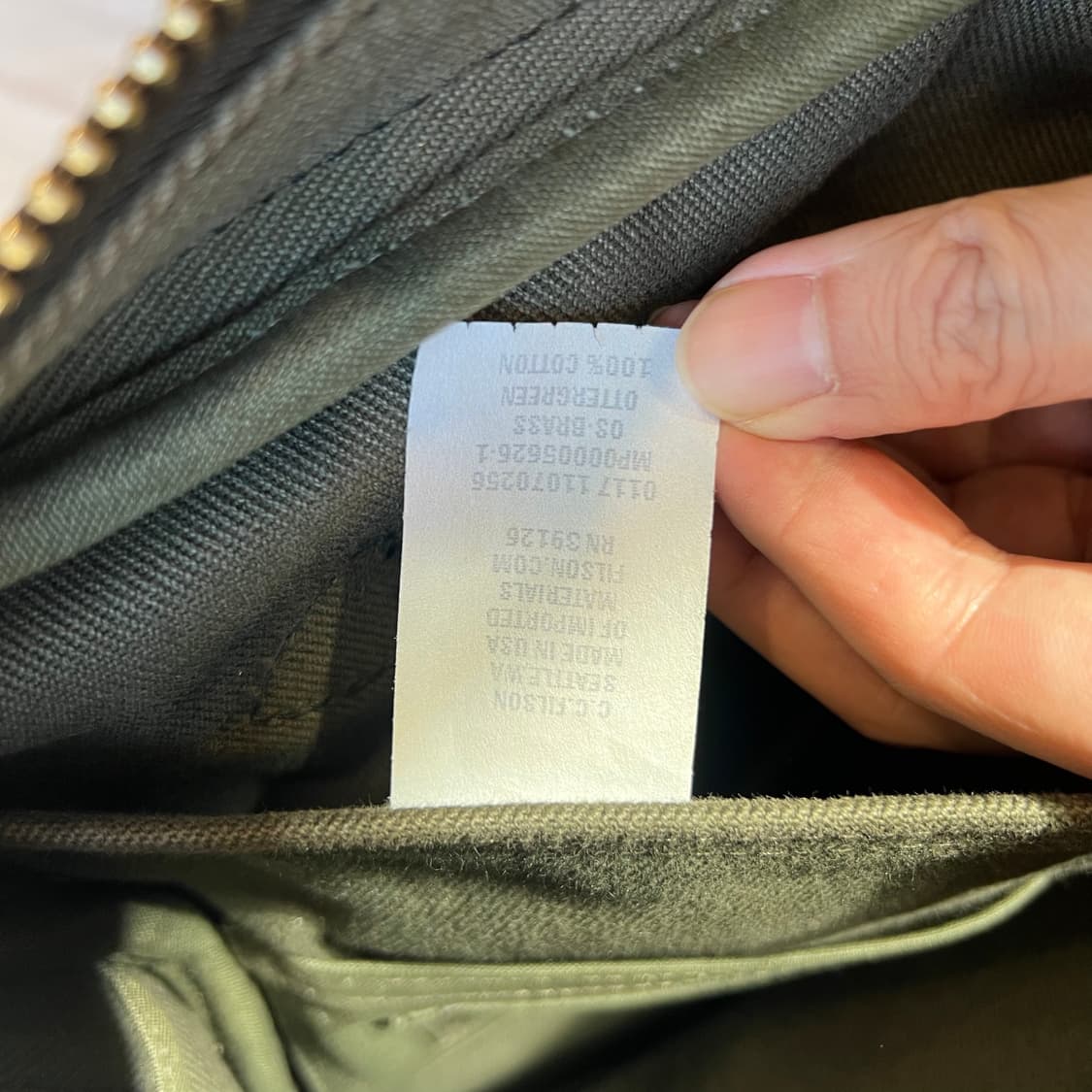 필슨 러기드 트윌 오리지널 브리프케이스 오터그린 상품이미지6