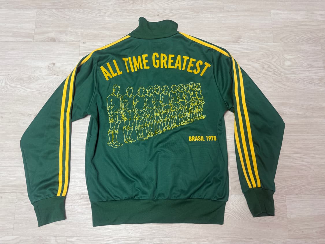 [M] 아디다스 00‘s 브라질 그린 옐로우 트랙탑 져지 상품이미지2