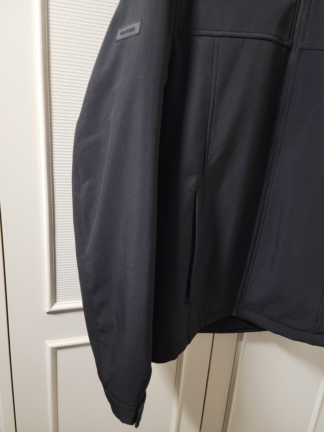 Tommy 타미힐피거 남성 후드 집업 보머 래빗 퍼 자켓 블랙 S 사이즈 상품이미지3