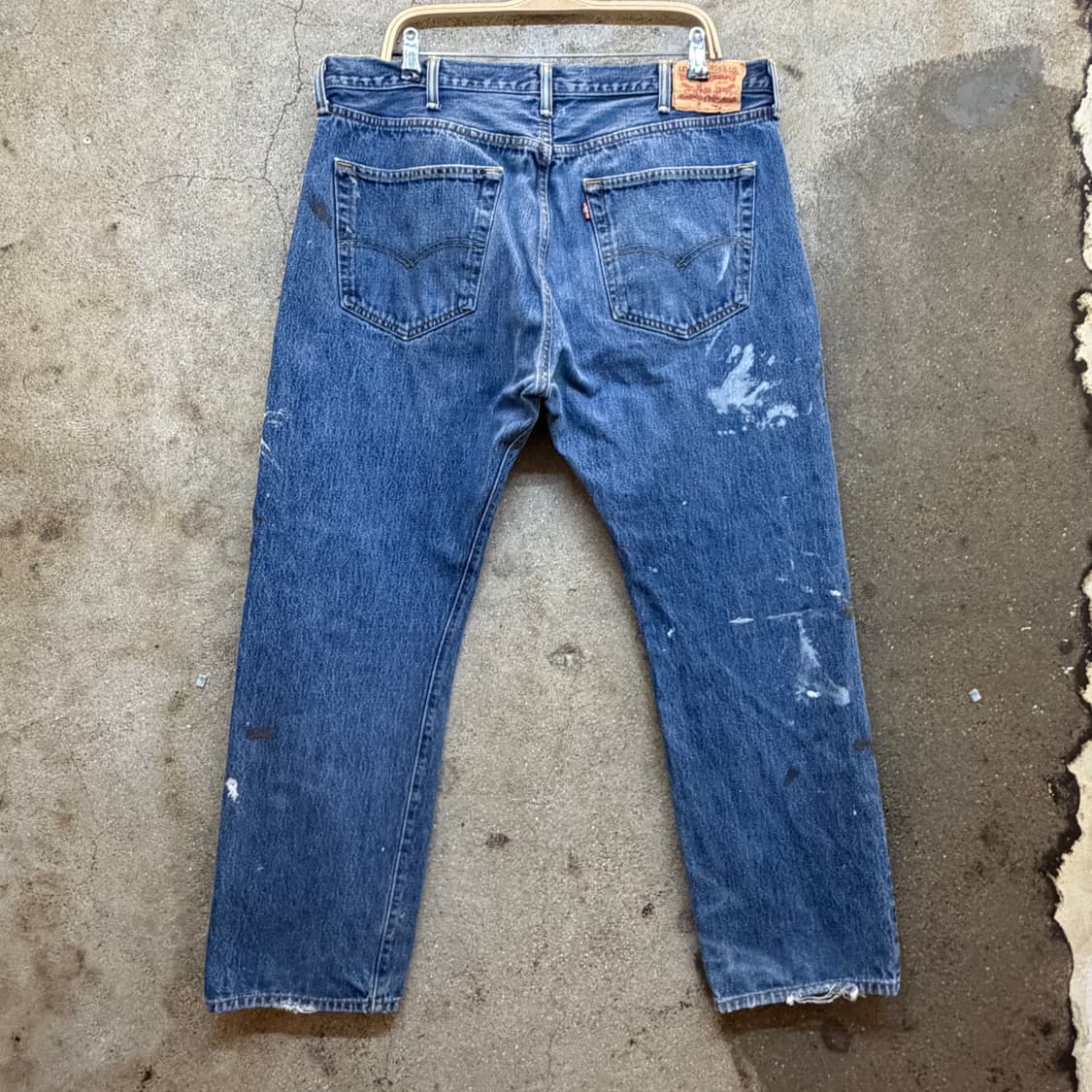 00s USA  빈티지 리바이스 501 페인트 청바지 상품이미지7