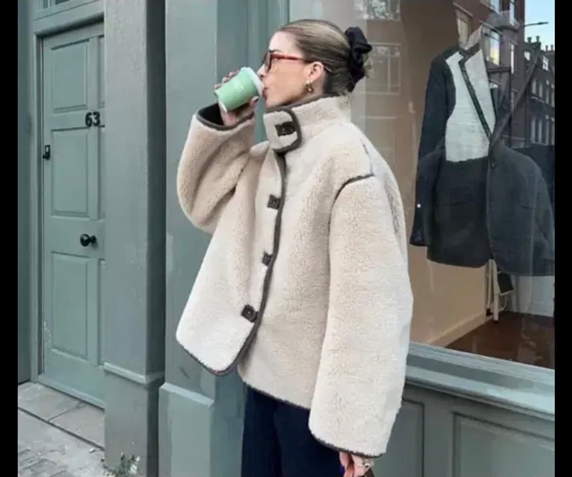 아르켓 무스탕 포퍼자켓 23년형 s사이즈  상품이미지1