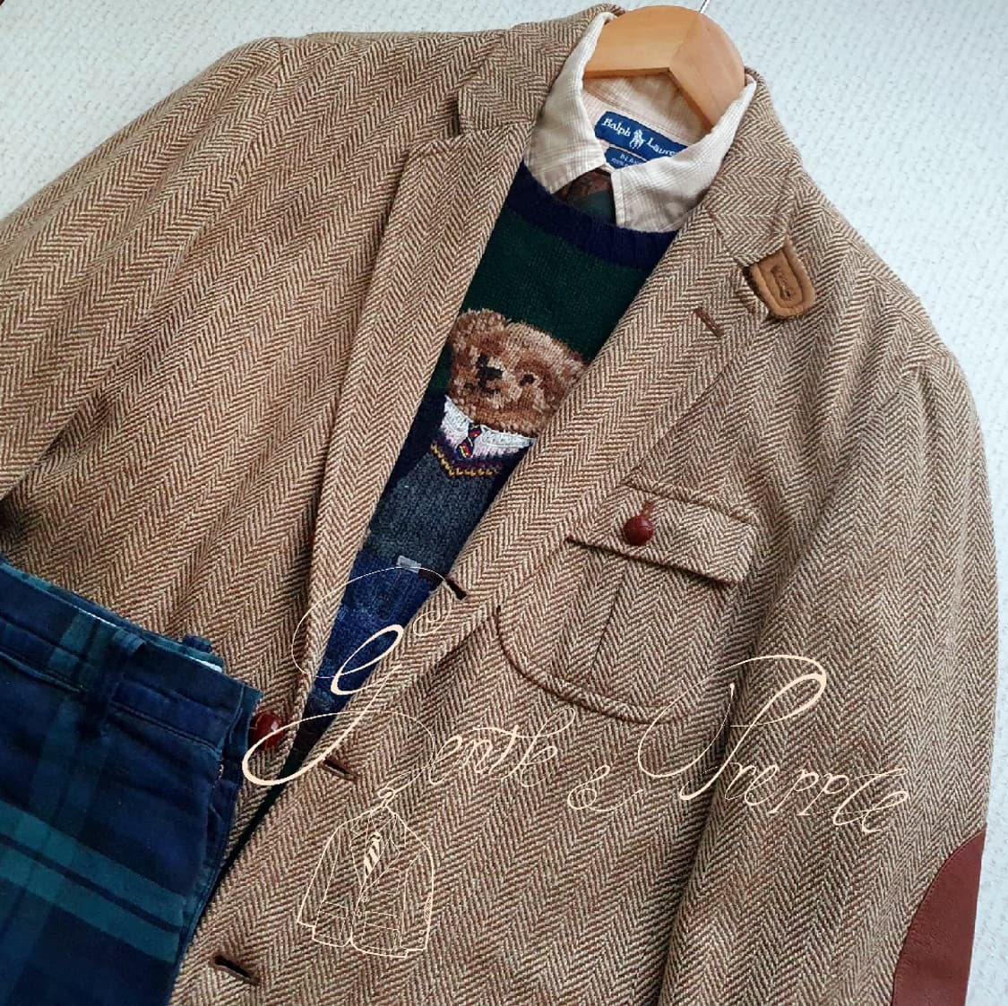 폴로 랄프로렌 브라이트 그린 베어 니트 상품이미지2