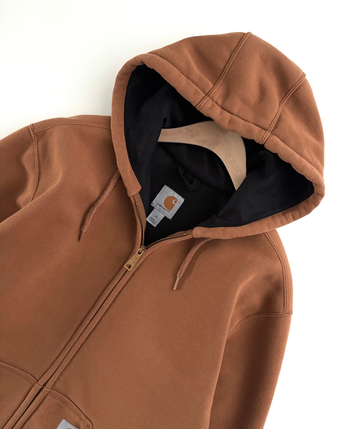 Carhartt 칼하트 브라운컬러 써멀 후드집업 상품이미지5