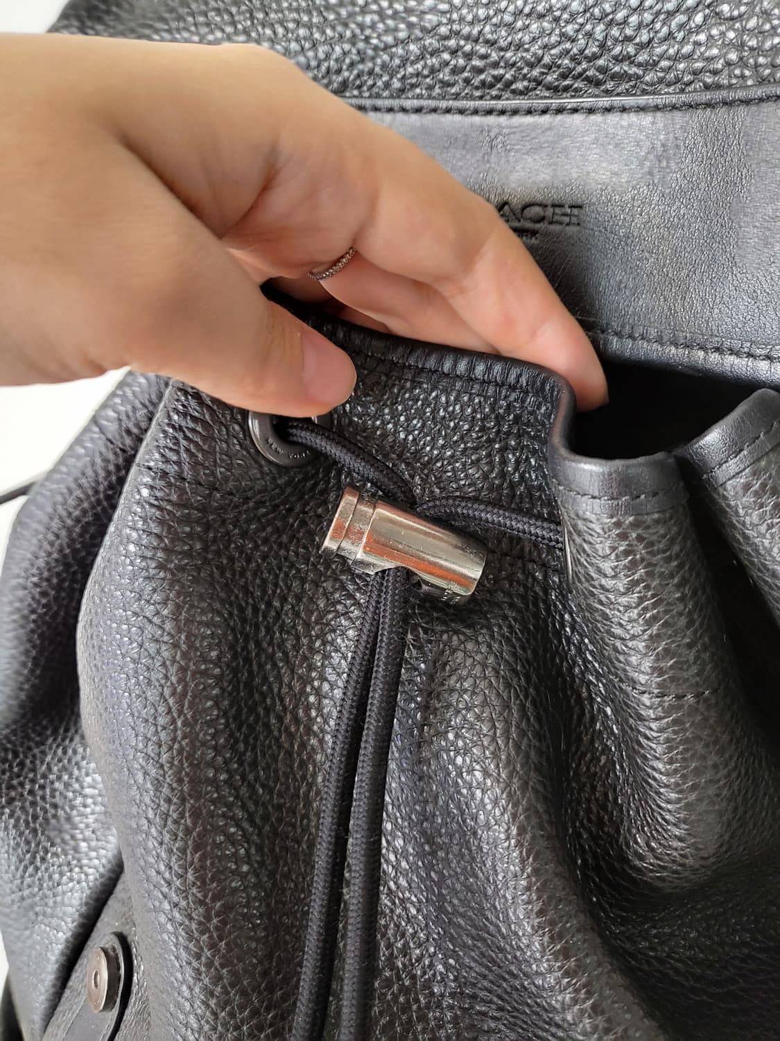 코치 가죽 남성백팩 상품이미지5