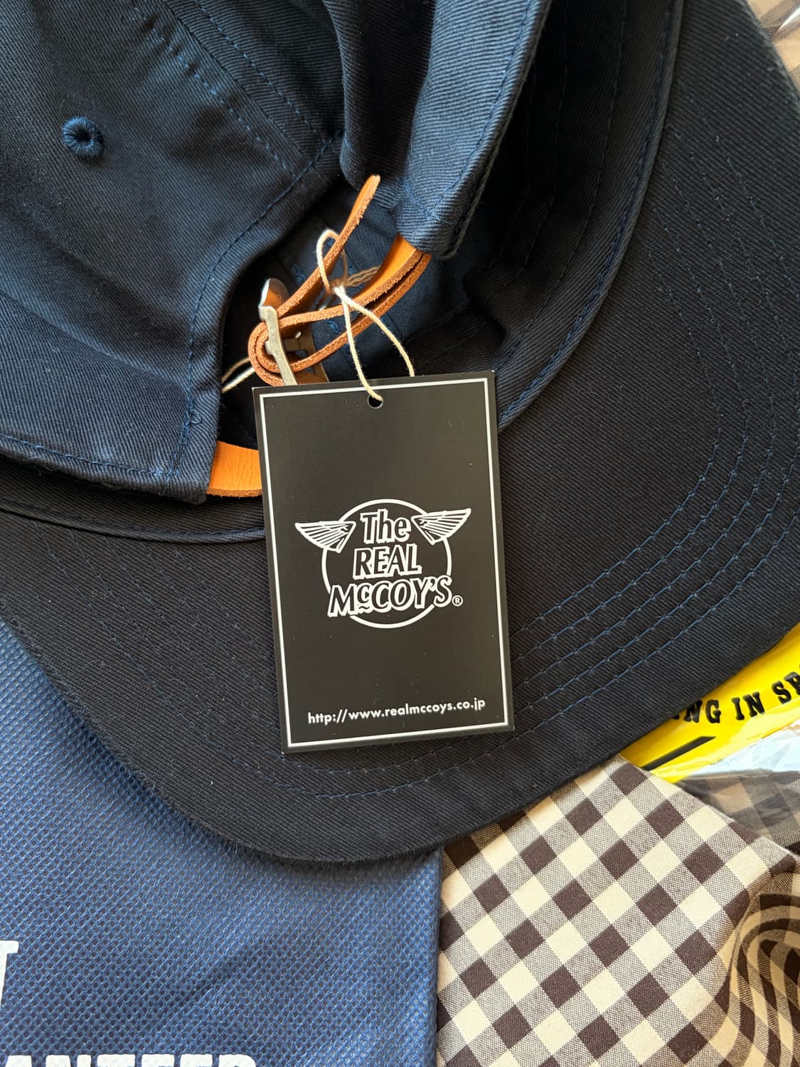 더 리얼 맥코이 로고 베이스볼 캡 네이비 / OS 상품이미지2