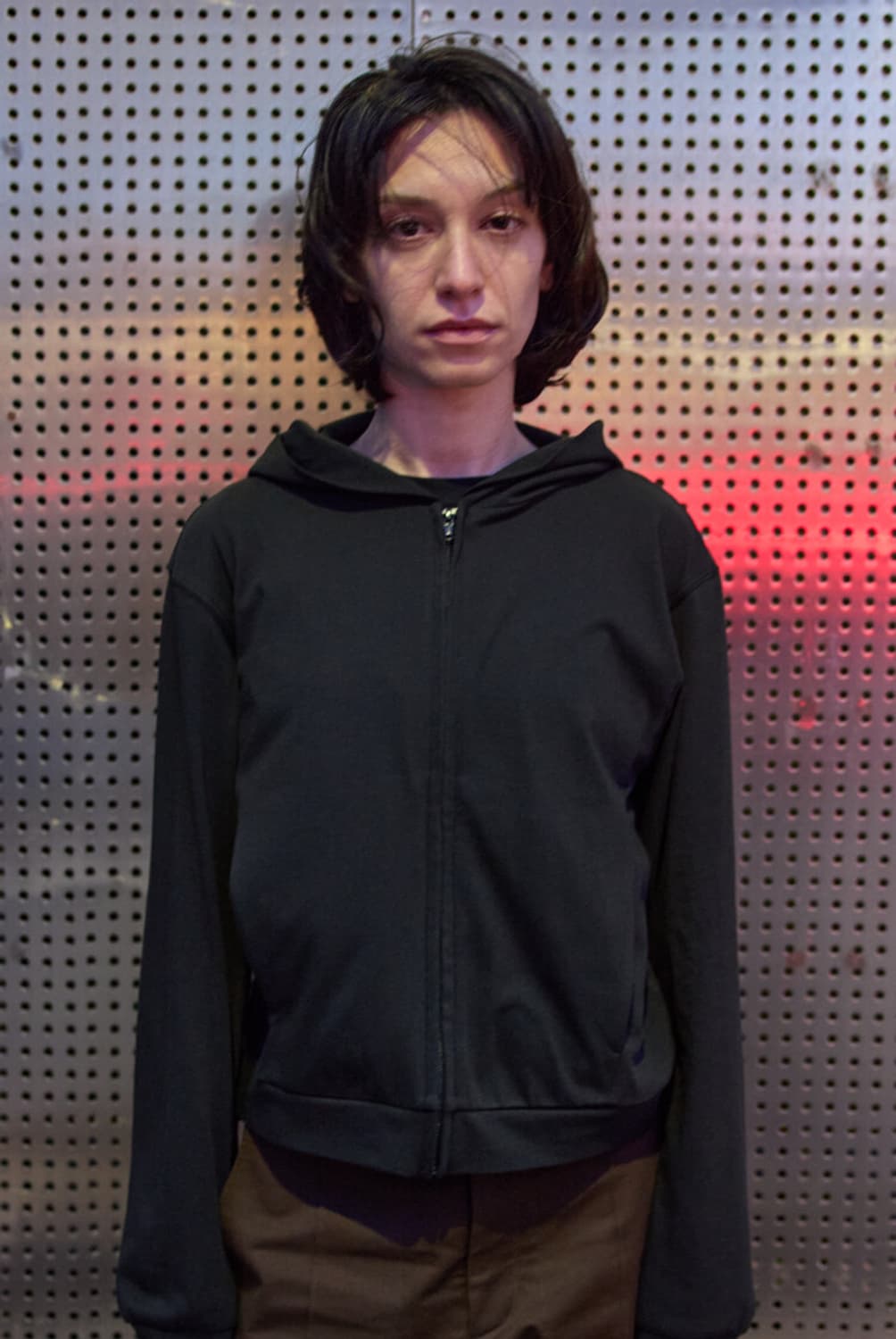 lounge hoodie zip black 2 상품이미지1