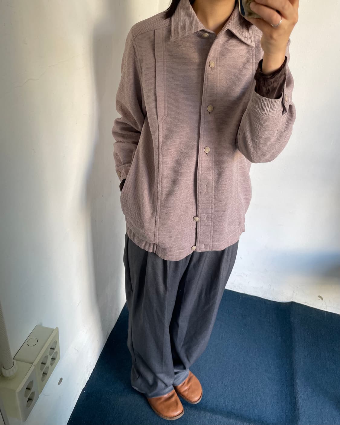 Wrinkle bomber jacket 상품이미지6