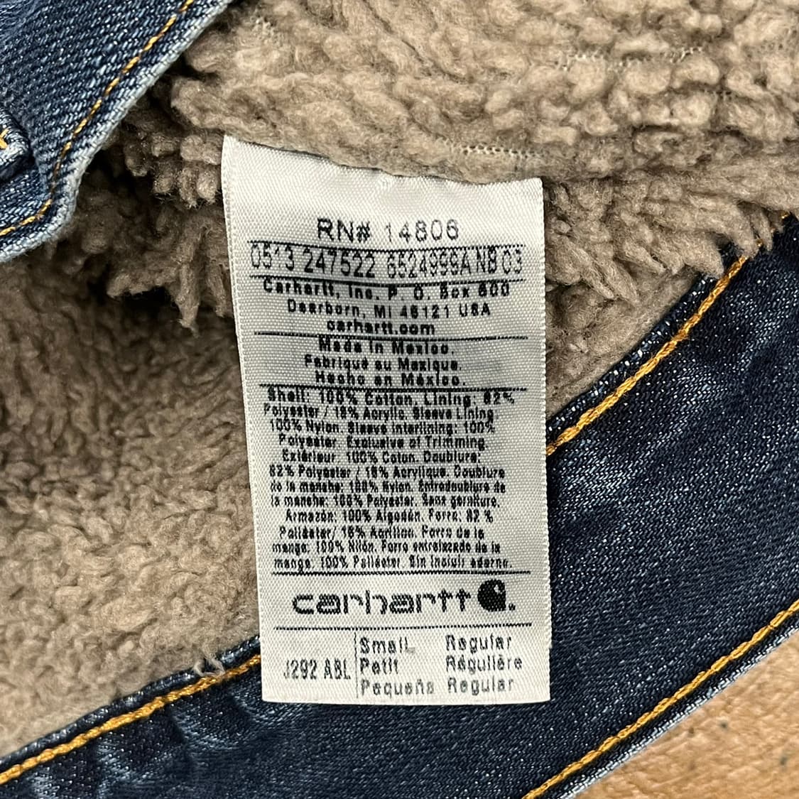 [정품/S] 칼하트 데님 자켓 청자켓 b14 상품이미지6
