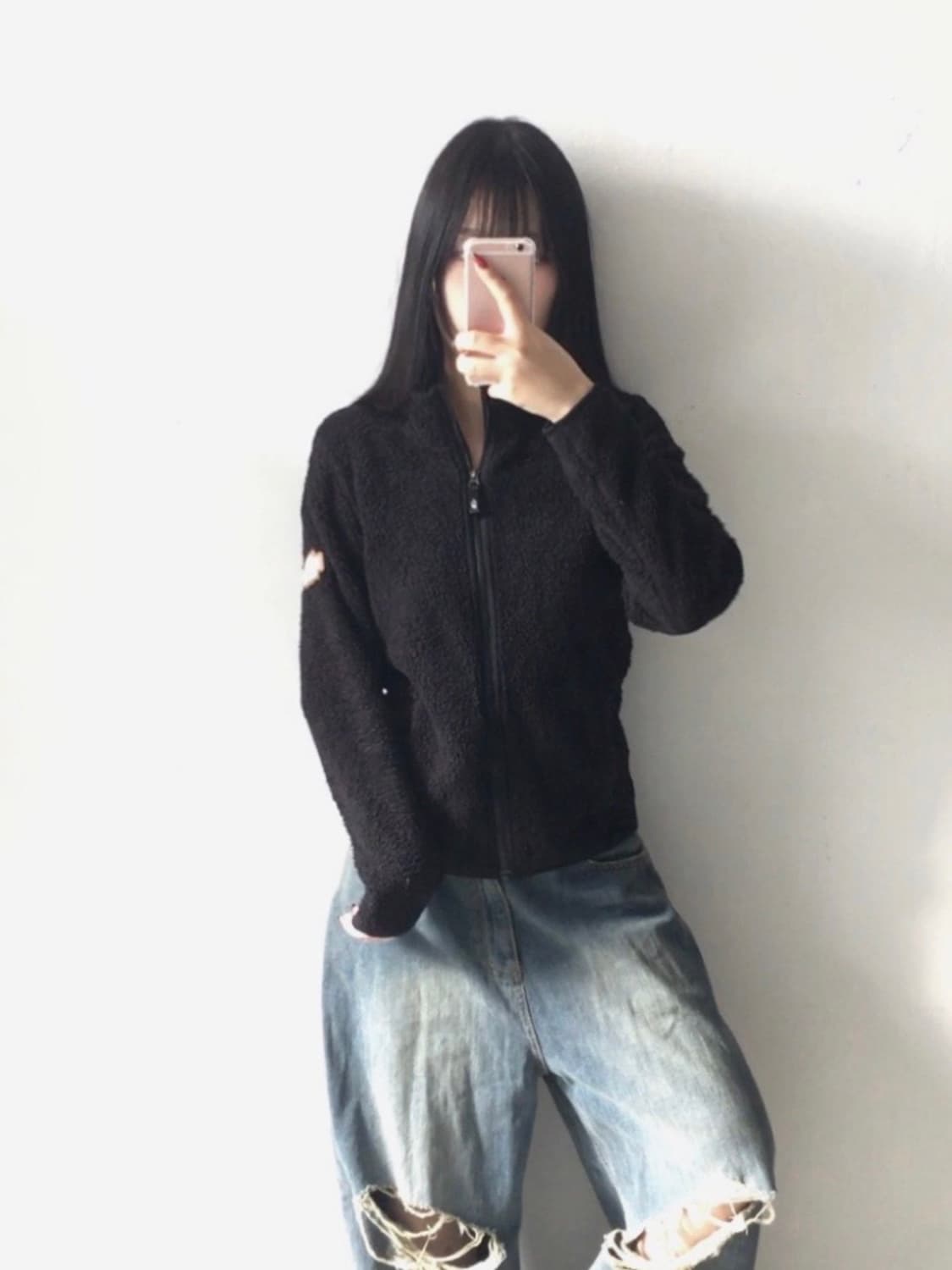 노스페이스 사이드패치 플리스집업 상품이미지1