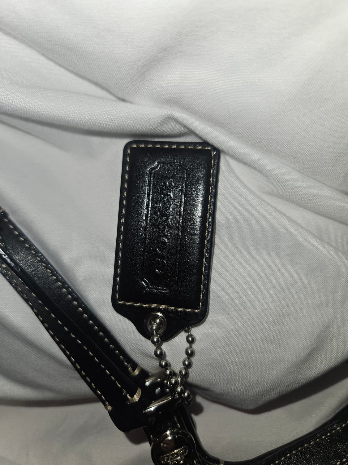 빈티지 코치 오네갸루🖤 블랙 레더백 상품이미지6