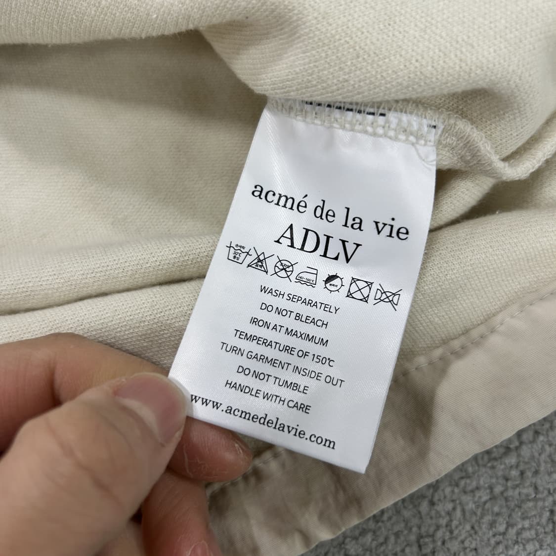 ADLV 아크메드라비 반팔 폴로티 아이보리 1 상품이미지3