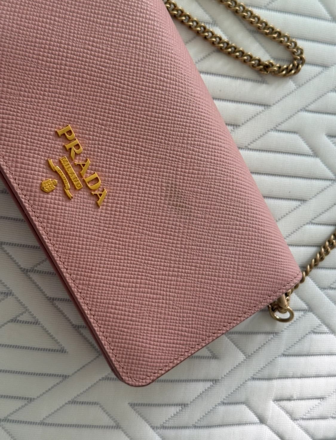프라다 woc 체인 크로스백 지갑 가방 핑크 정품 상품이미지2