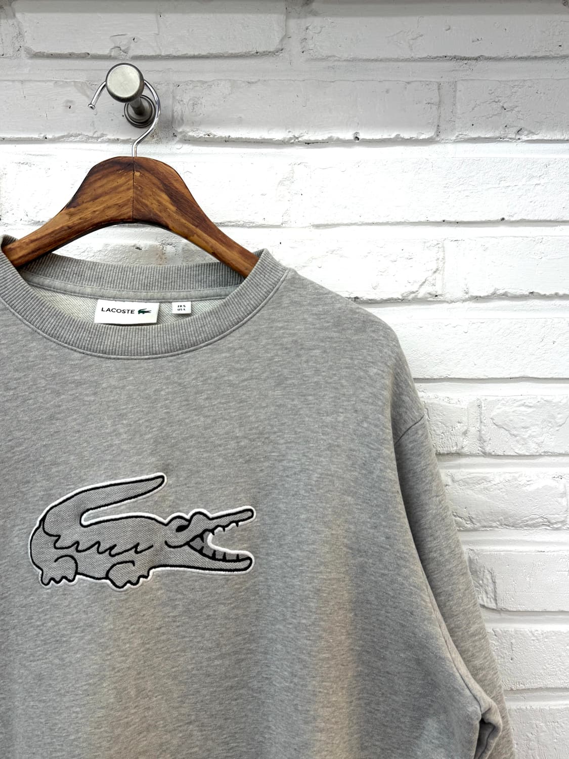 라코스테 그레이 맨투맨 상품이미지2