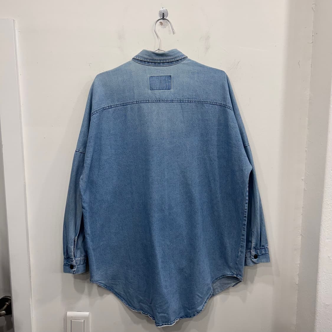 PAUL 오리지날 빈티지 데님 연청 데님 롱셔츠 상품이미지5
