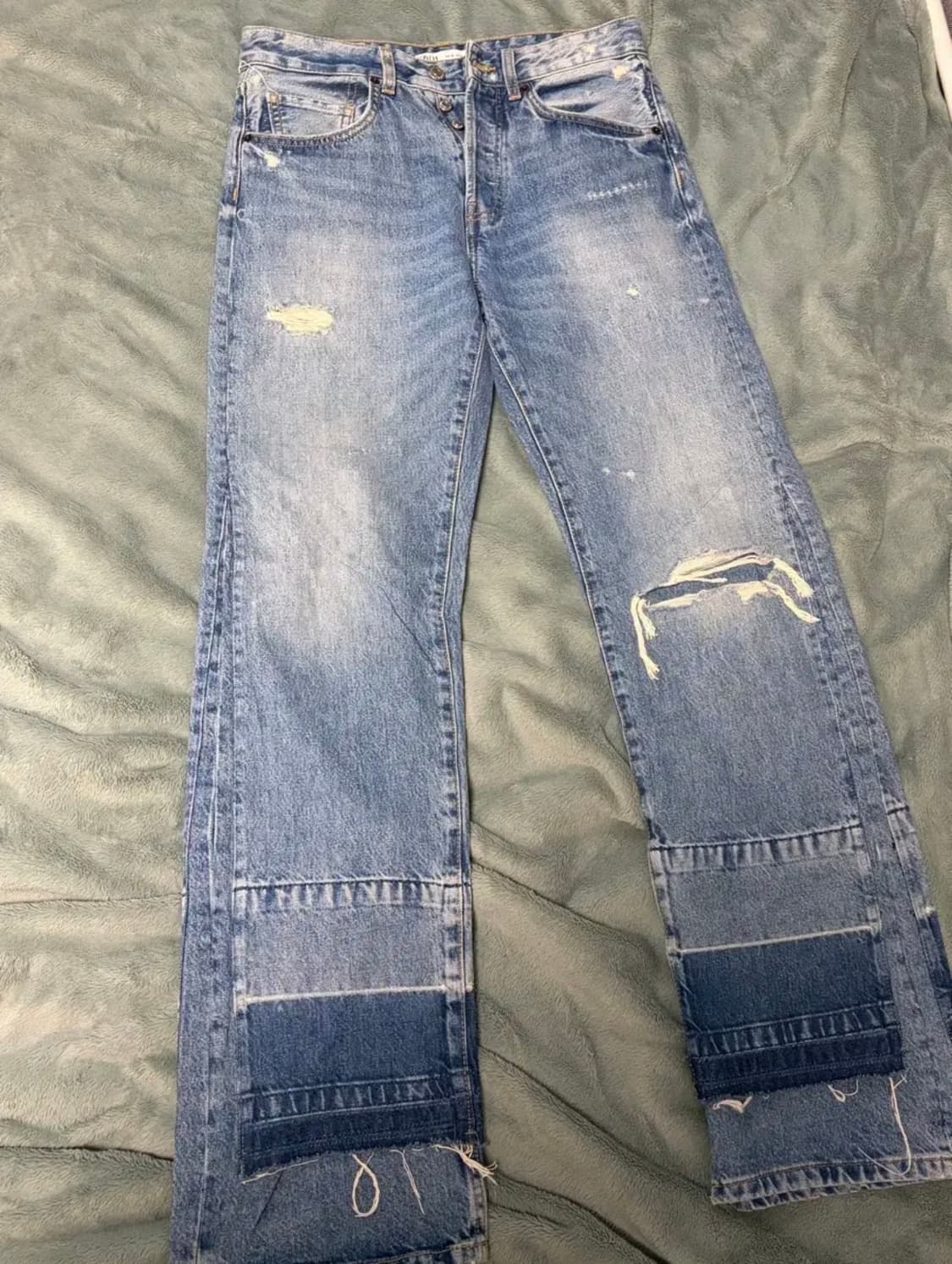 자라 패치워크 데님 usa30 새상품(매물x) 상품이미지1