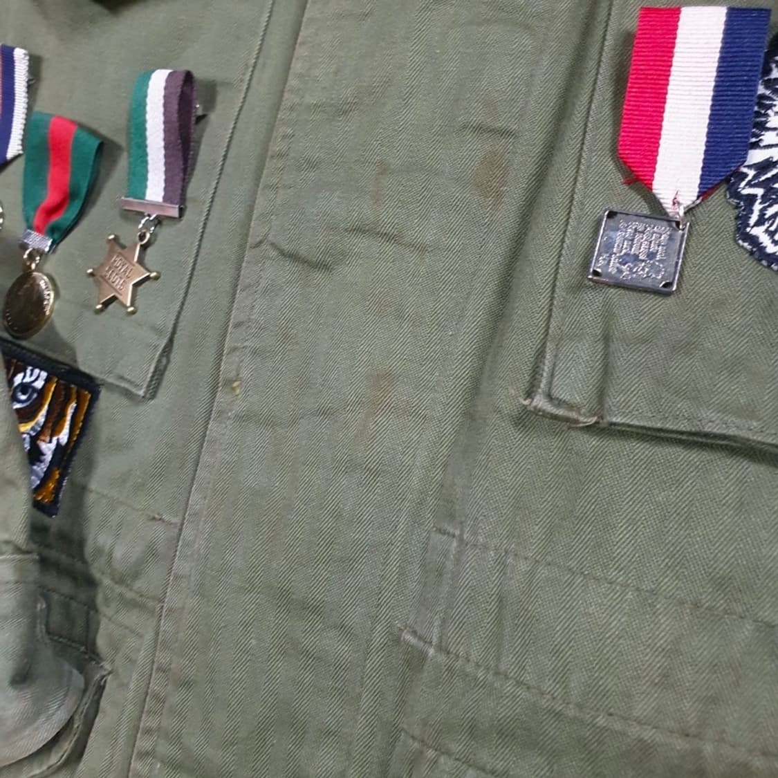 ✨ (바배) OG-107 밀리터리 정글 퍼티그 복각 커스텀 자켓 상품이미지6