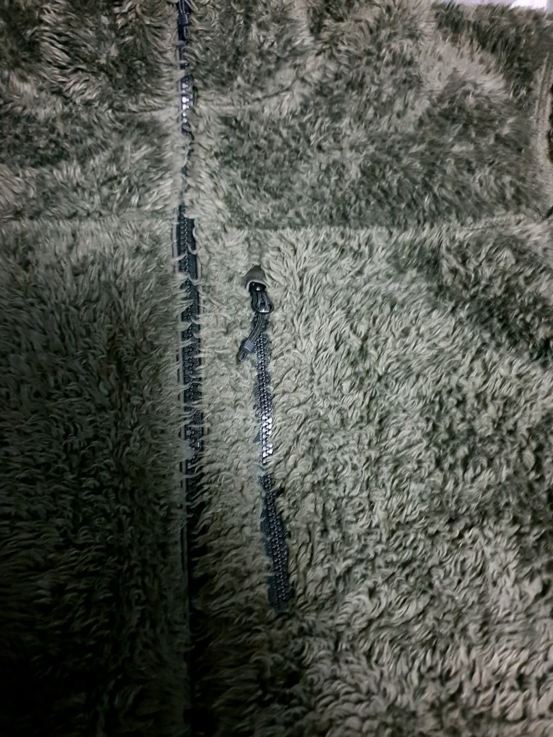 유니클로 윈드블럭 플러피얀  플리스 후드집업 카키 (S) 상품이미지2