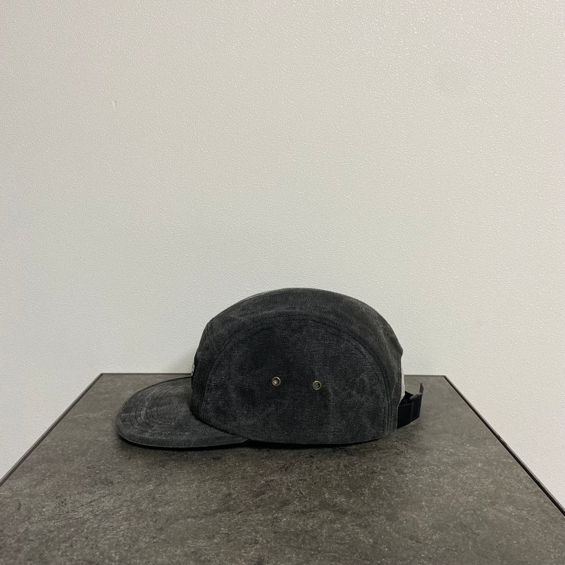 슈프림 스톤 워시드 블랙 박스로고 캠프캡 모자 상품이미지2