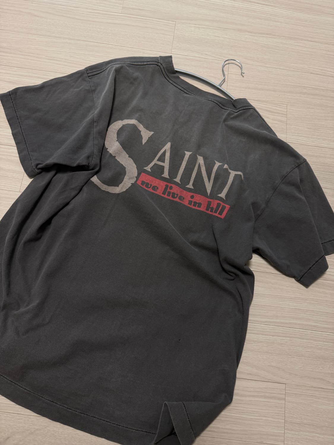 세인트미카엘 SAINT MICHAEL 티셔츠 WE LIVE HELL 상품이미지5