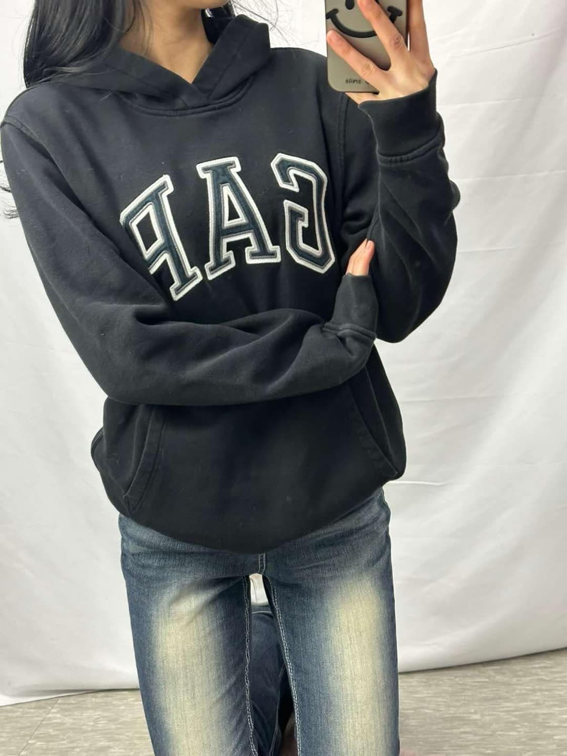 GAP 갭 빅로고 데일리 후드티(M) 상품이미지1