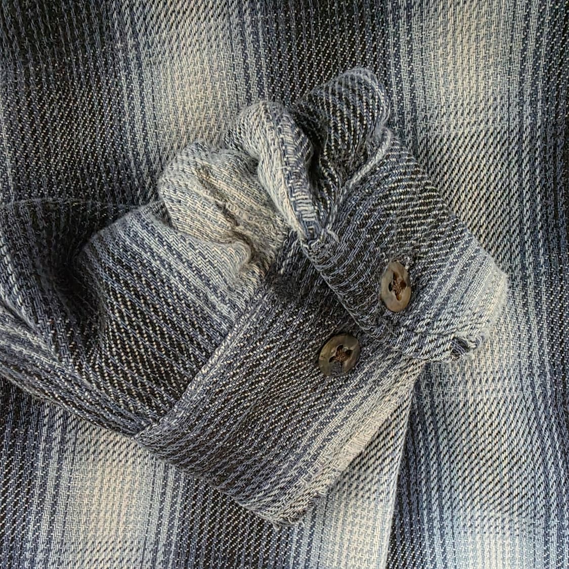 [XL] 00s 세인트 존스 베이 빈티지 플란넬 체크 셔츠 화이트/블랙 상품이미지3