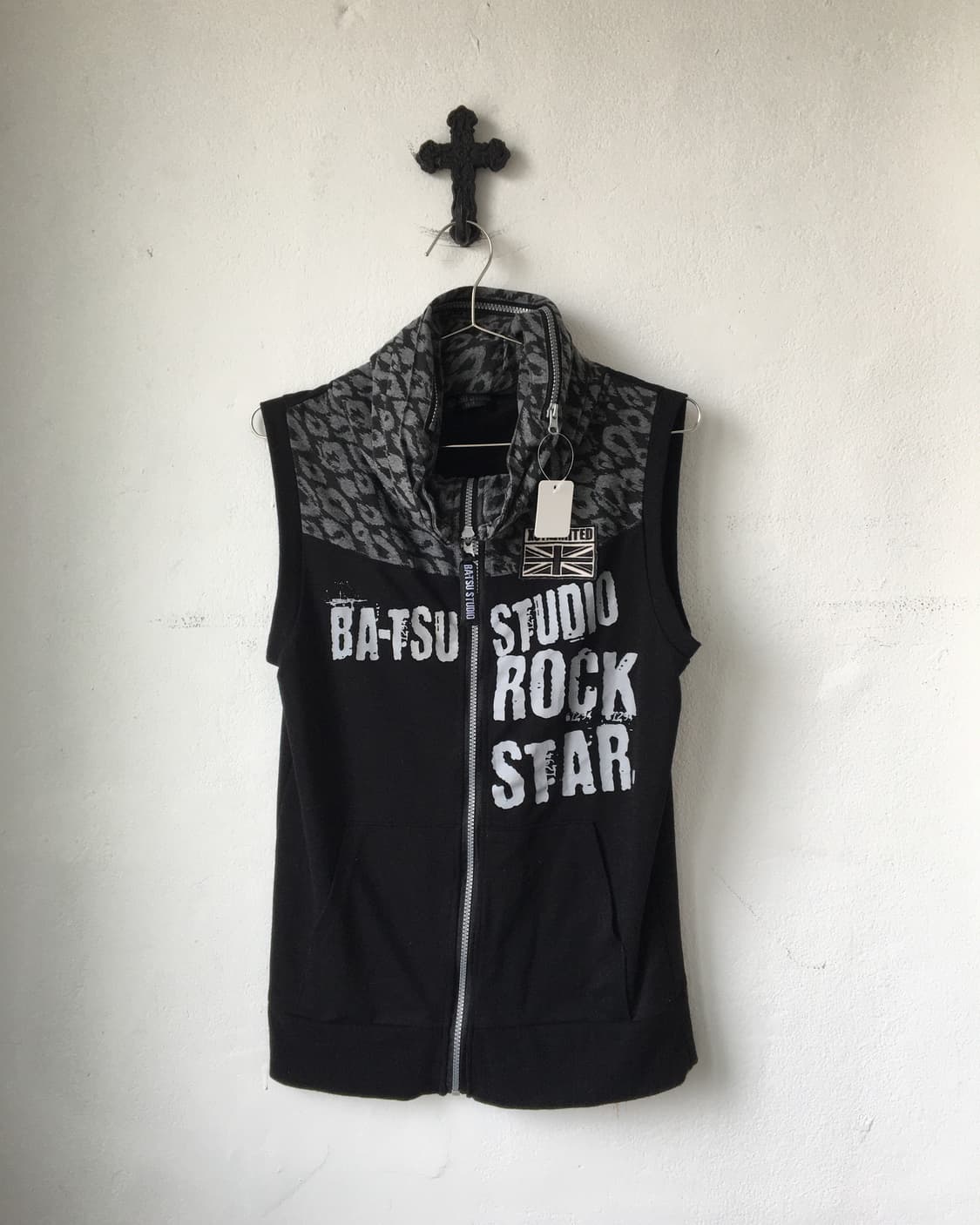 Bat su leopard pattern layered high neck 상품이미지2