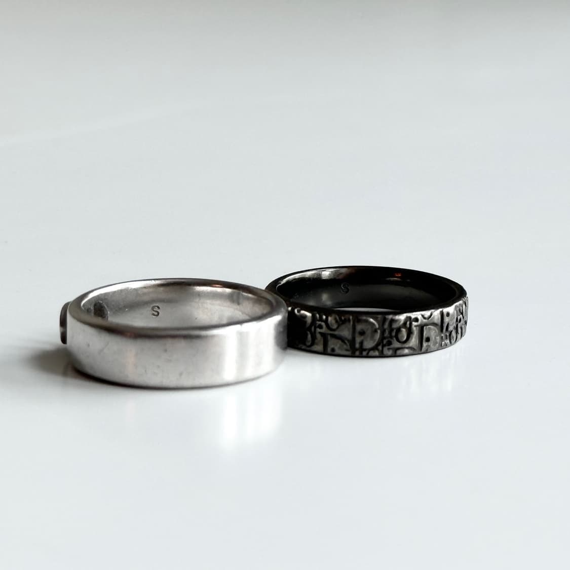 [정품] 24FW 디올 반지 남성용 Dior Oblique 반지 세트 상품이미지8