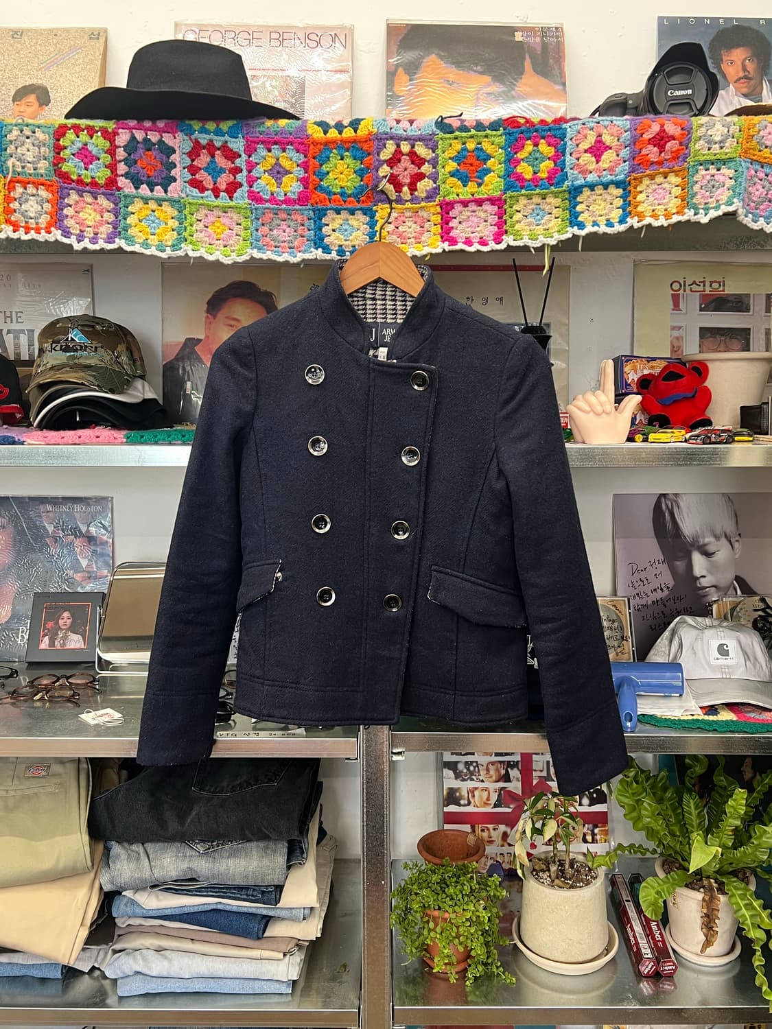 Armani Jeans 네이비 울 숏 자켓  상품이미지1