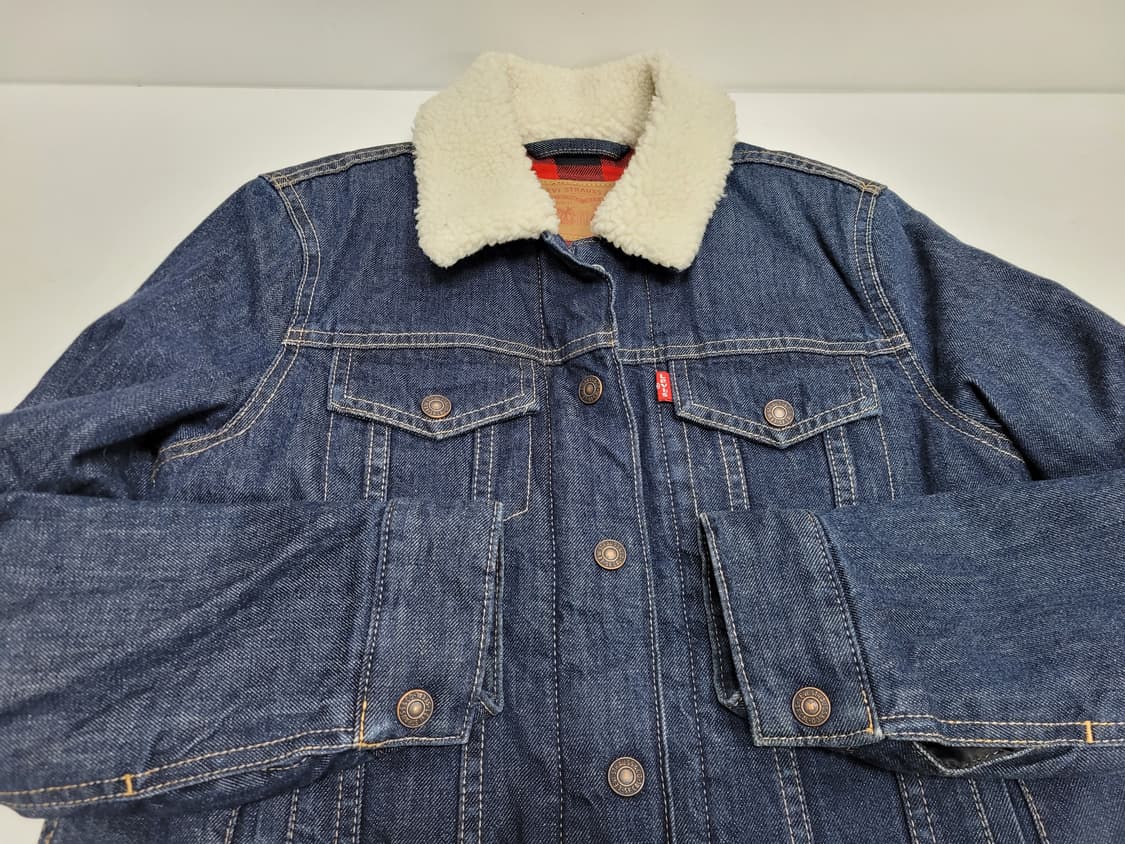 (새상품급) LEVI'S 리바이스 양털 구스 다운 청자켓 / 여 S
 상품이미지3