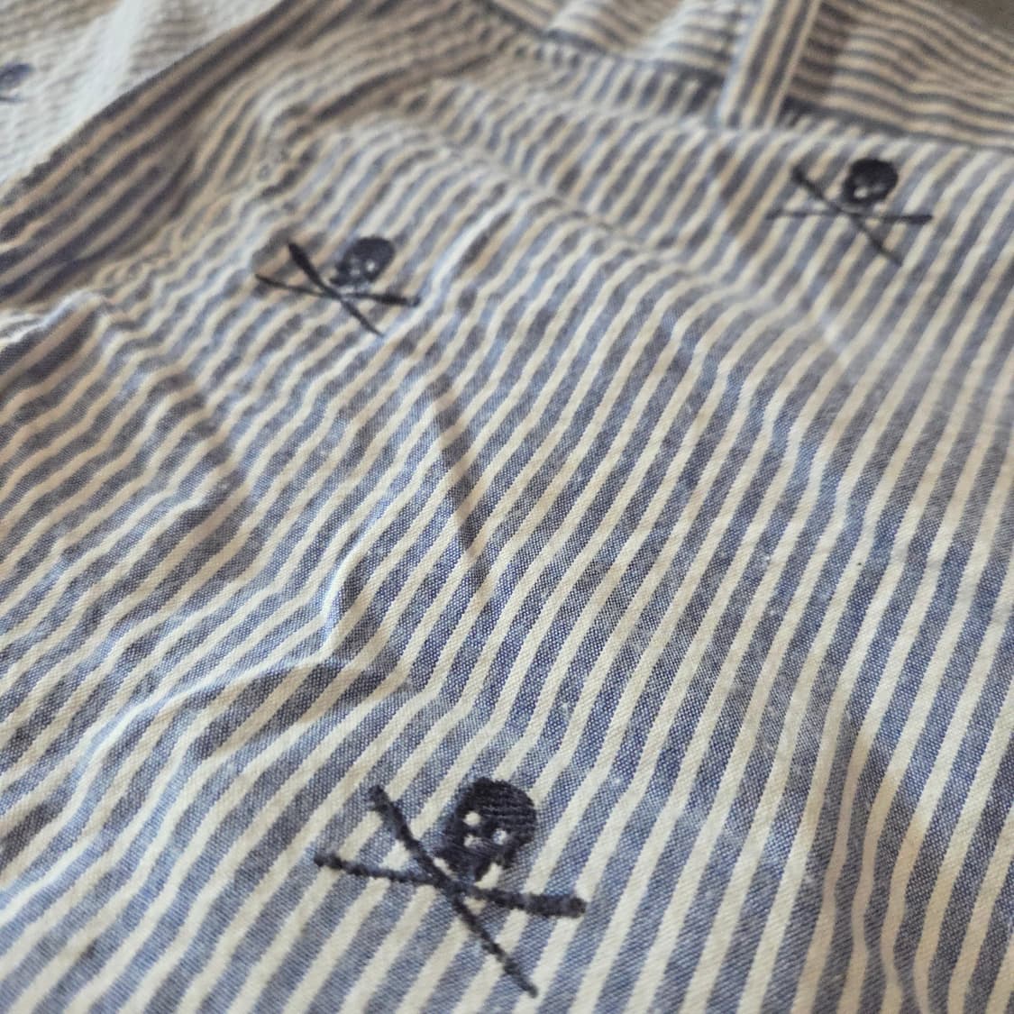 폴로 시어서커 해골자수 쇼츠 반바지 34 상품이미지4