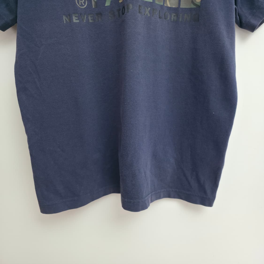 [M] 노스페이스 카모 반팔 티셔츠 네이비 상품이미지3