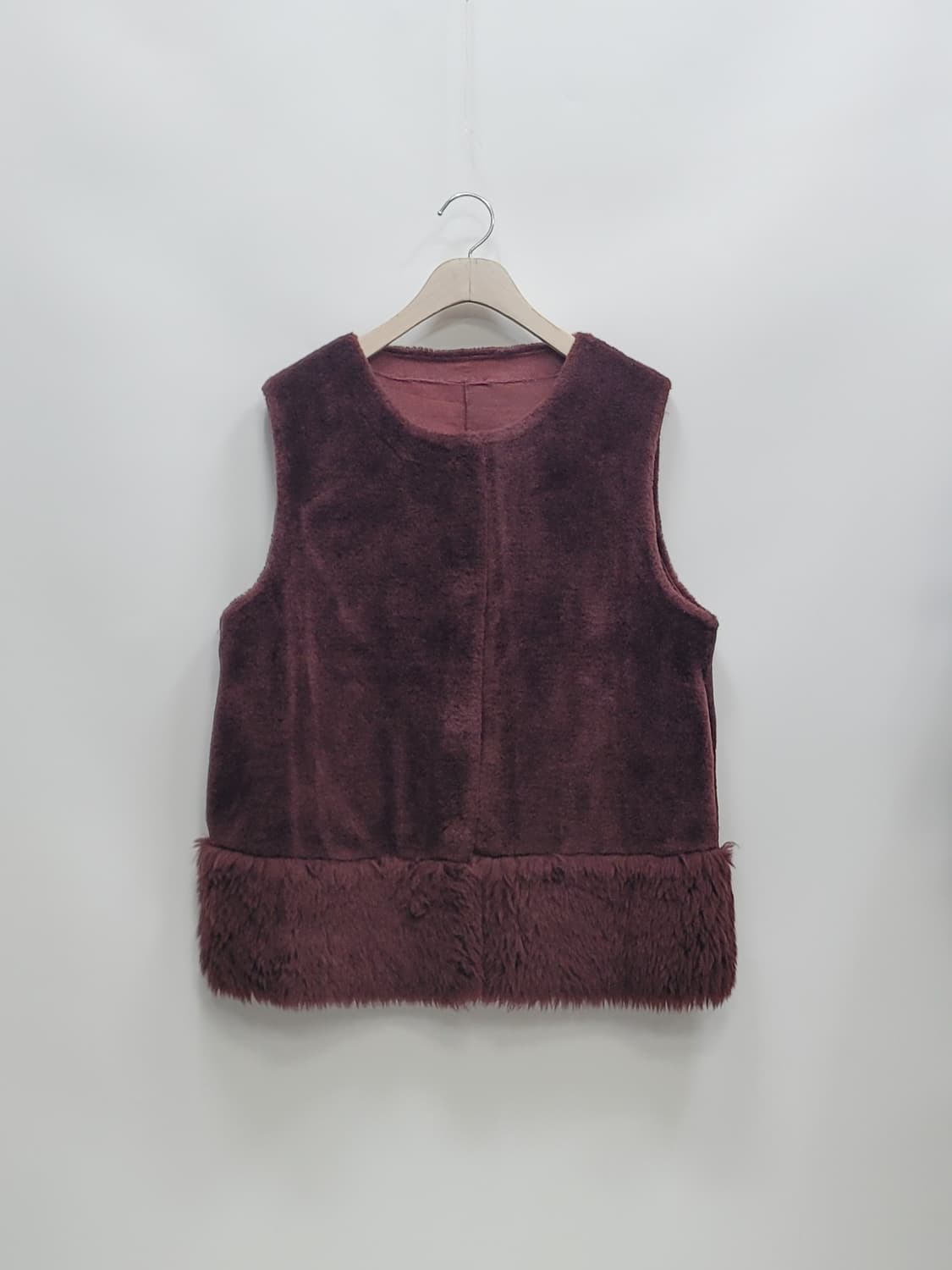 베라왕 21FW 양모 베스트 조끼 / 여 66 (88-94-160) 와인 상품이미지1