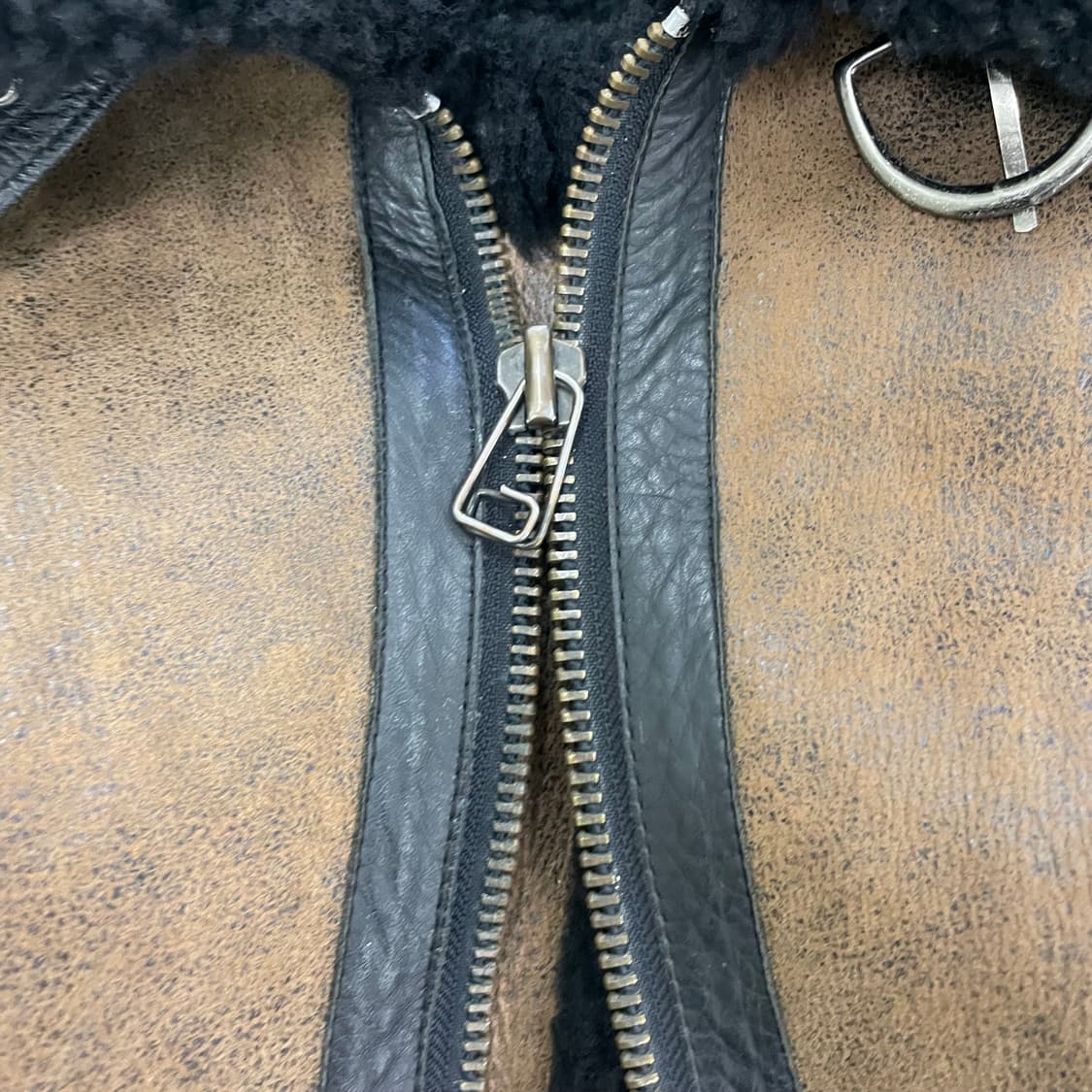 Jean Jacques 램스킨 시어링 무스탕 봄버 재킷 0107HS1 상품이미지2