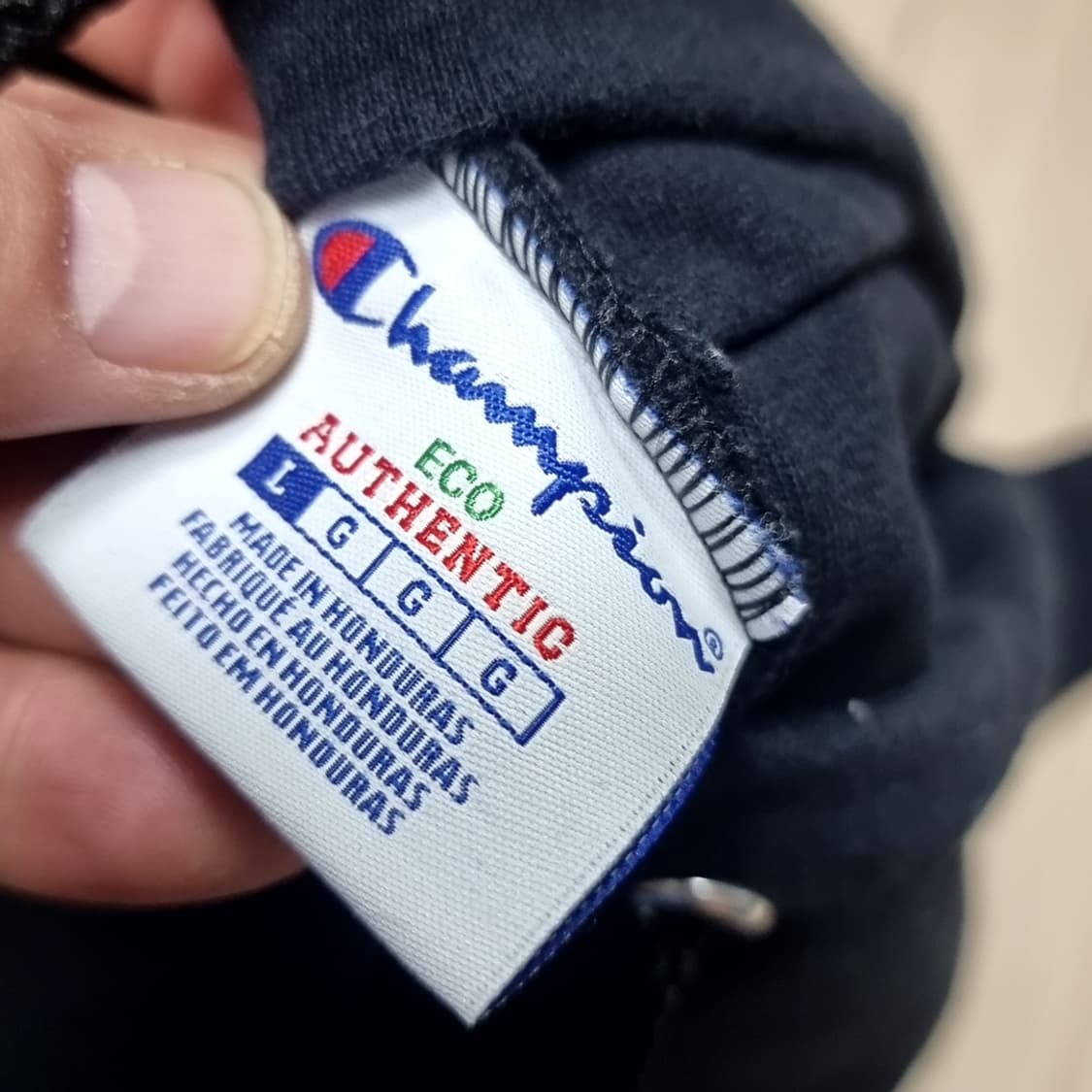 챔피온 블랙 기모 후드집업(라지) 상품이미지7