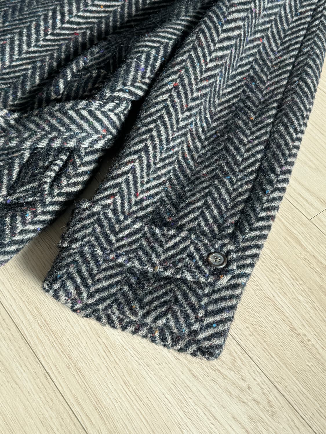 빈티지 헤링본 더블 로브 코트 made in usa 상품이미지6