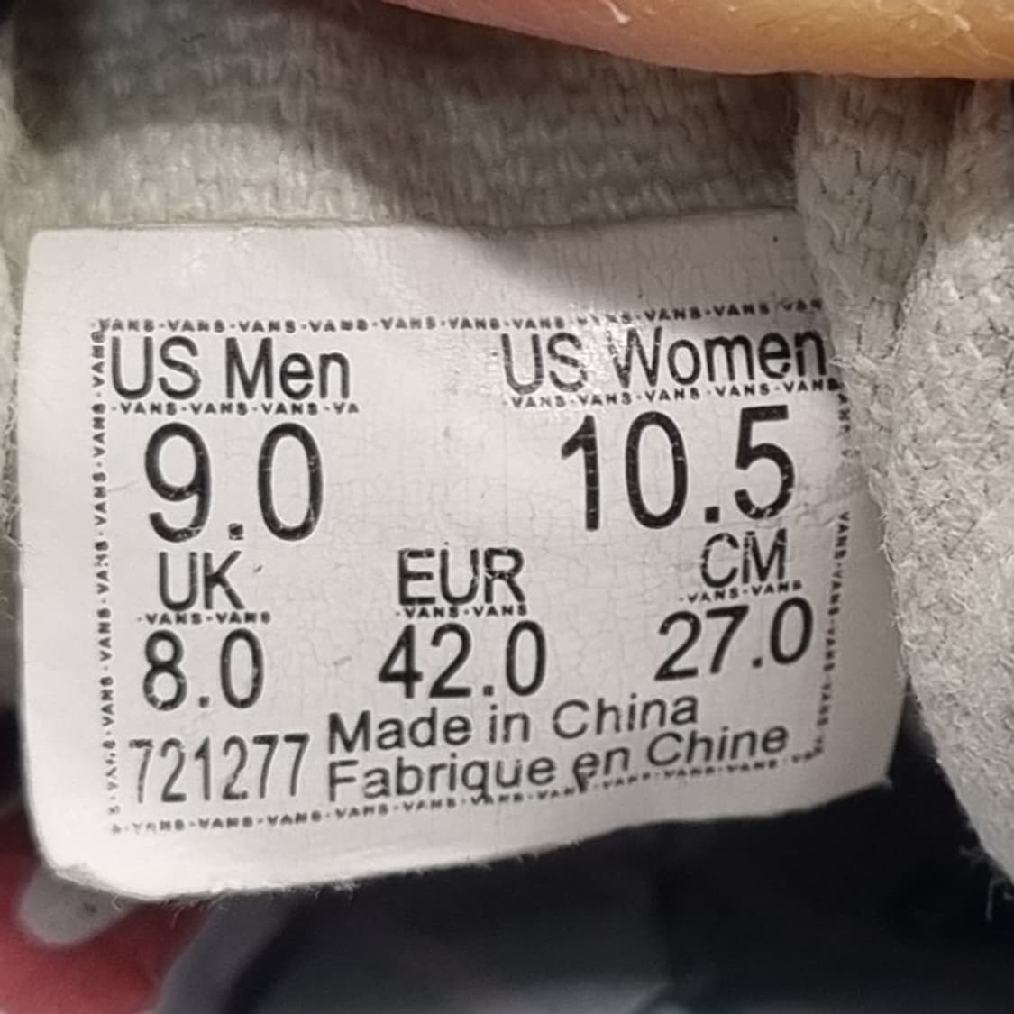 반스 올드스쿨 체커보드 남성스니커즈270 상품이미지6