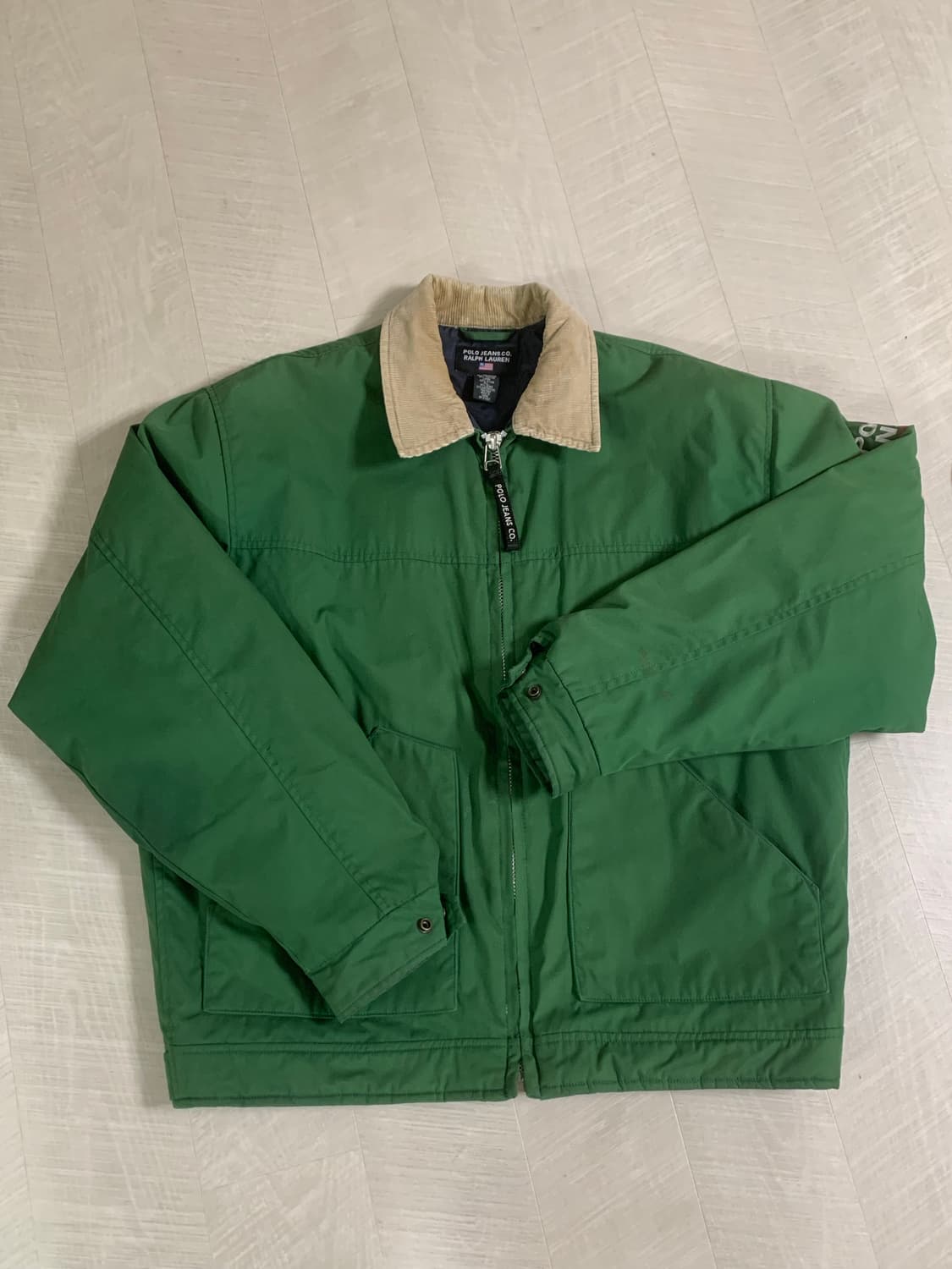 S) 90‘s 폴로 진스 푸퍼 코듀로이 자켓 상품이미지1