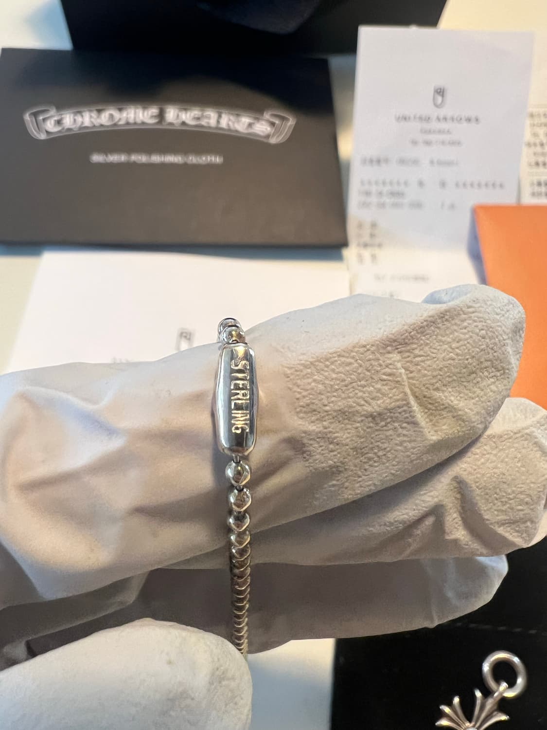 [os] 크롬하츠 타이니 크로스 펜던트 + 정품 볼체인 상품이미지7