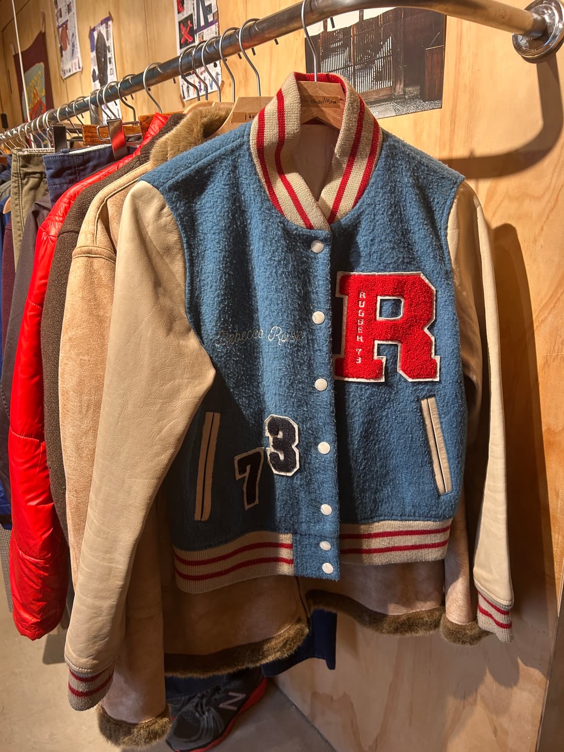 GANT 러거 레더 바시티 레터맨 자켓 GANT Rugger 상품이미지10