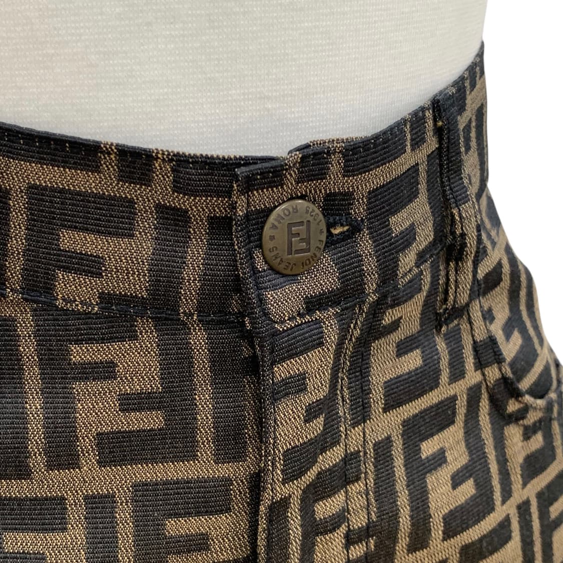 펜디 FF 주카 패턴 미디 스커트 상품이미지5