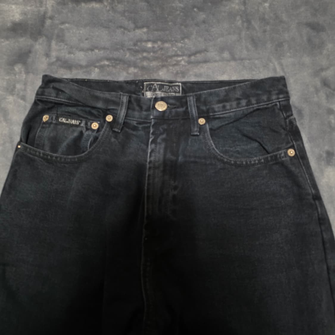 (29)CAL JEANS 빈티지 블랙 데님 팬츠 상품이미지2