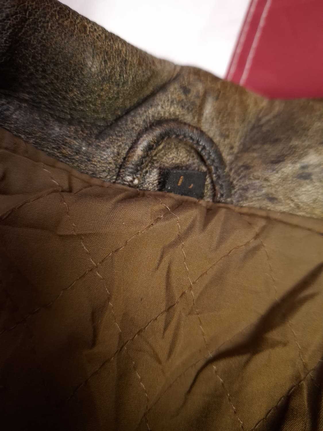 90's 일본판 빈티지 리얼레더 힝공지켓 상품이미지3