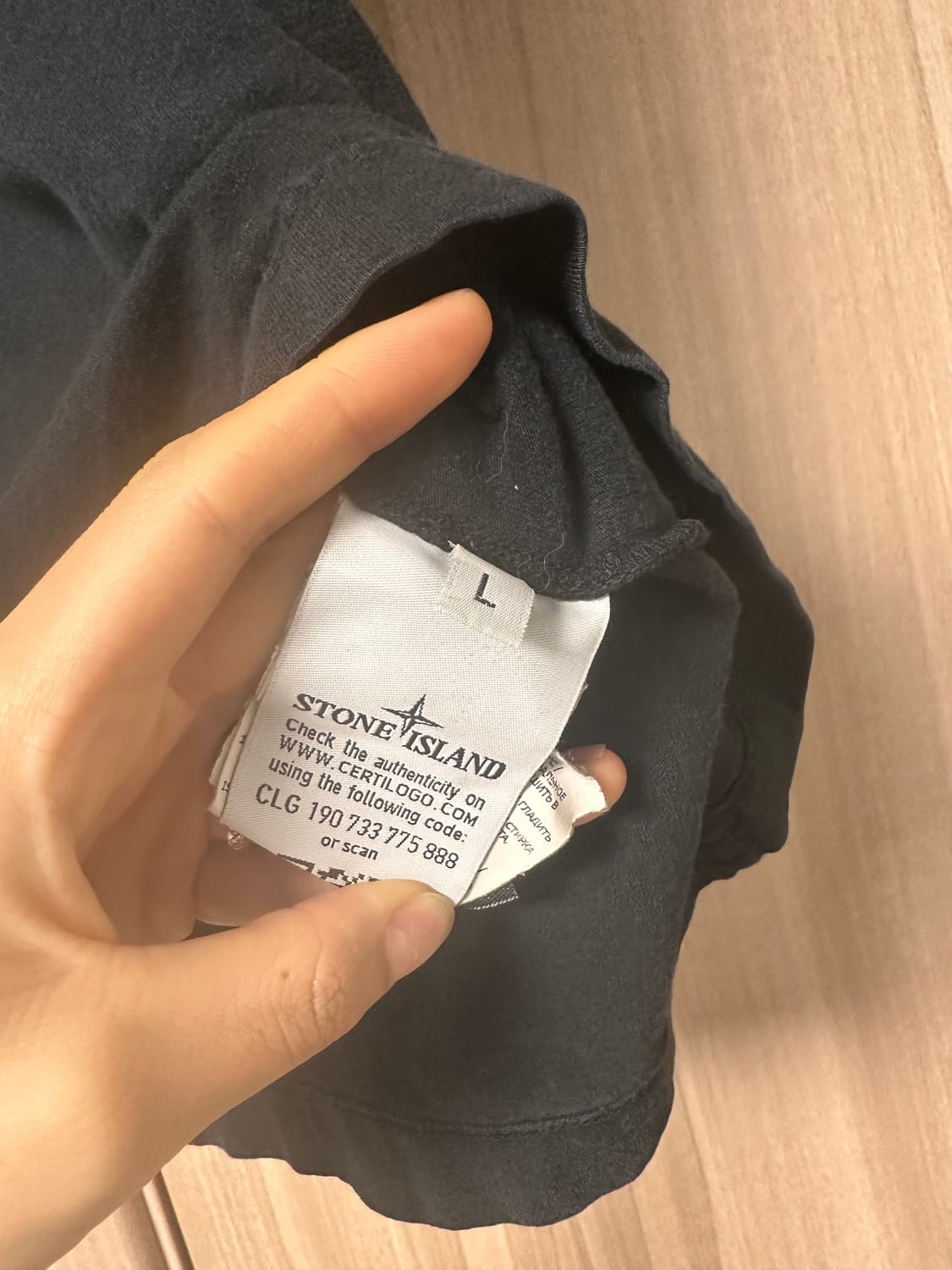 스톤아일랜드 로고 반팔티 L 상품이미지4