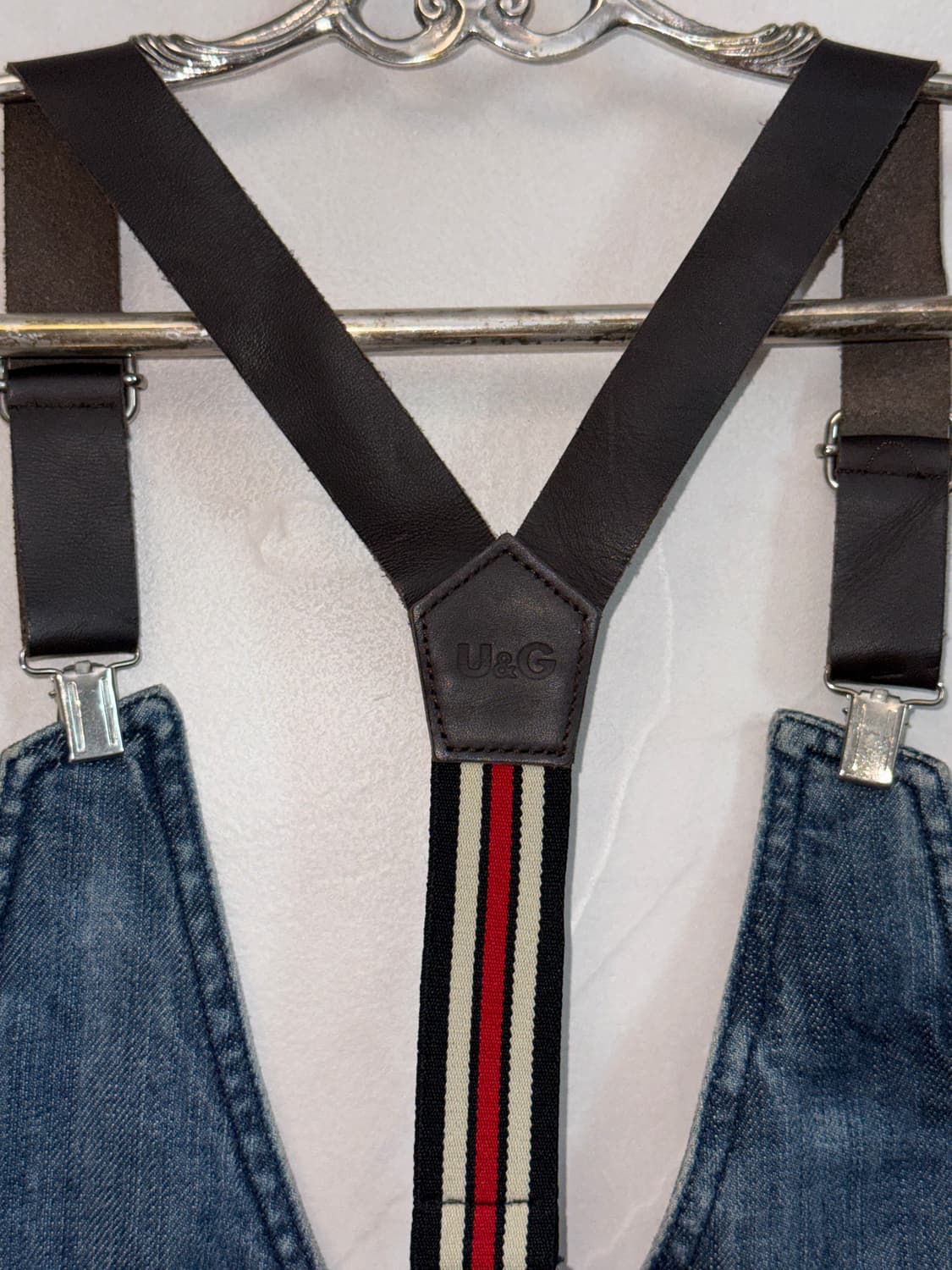 U.G.I.Z denim suspender buckle vest 상품이미지5