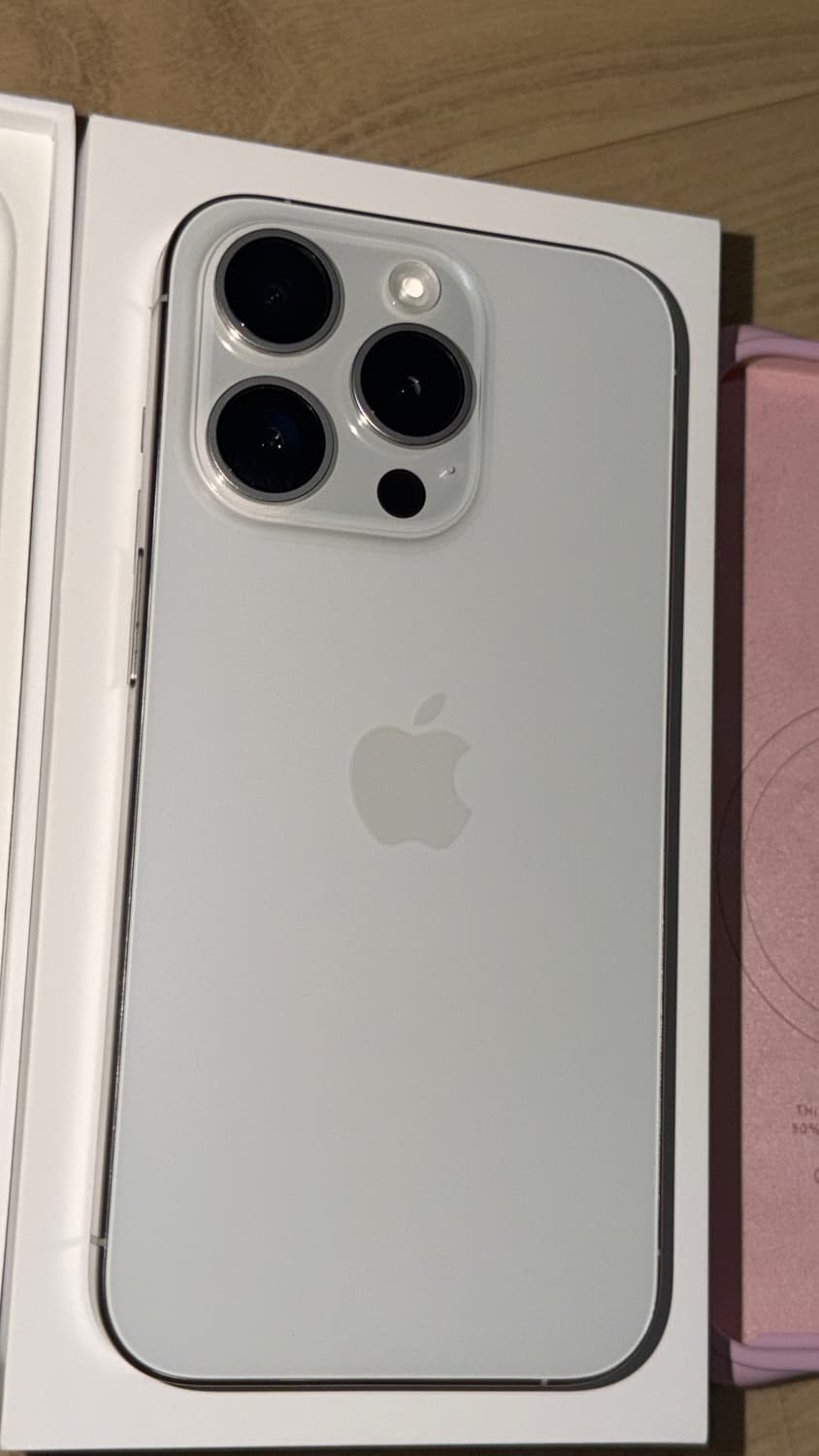 애플 아이폰15pro화이트256G+케이스티파이 실버프로휴대스마트핸드폰풀박 상품이미지7