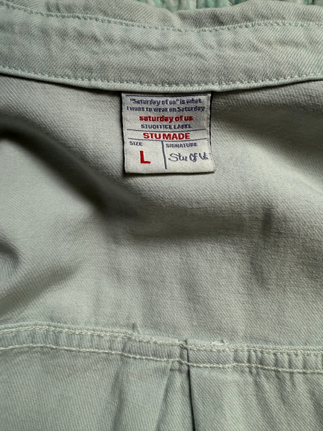 STU Denim Shirt Light Blue 상품이미지2