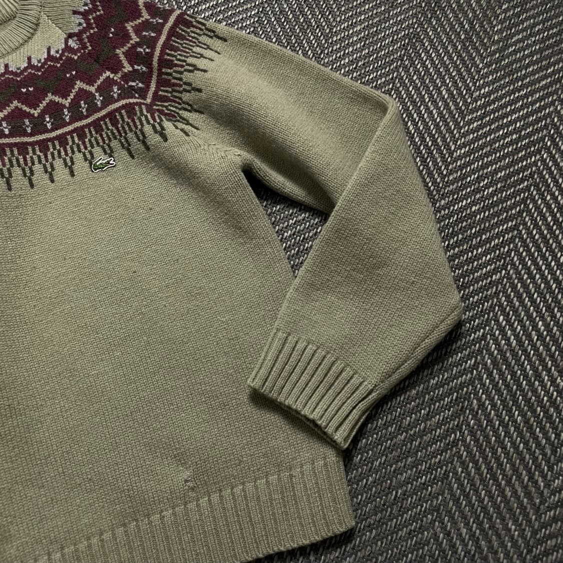 라코스테 에스닉 패턴 올드스쿨 니트o 4573 상품이미지3